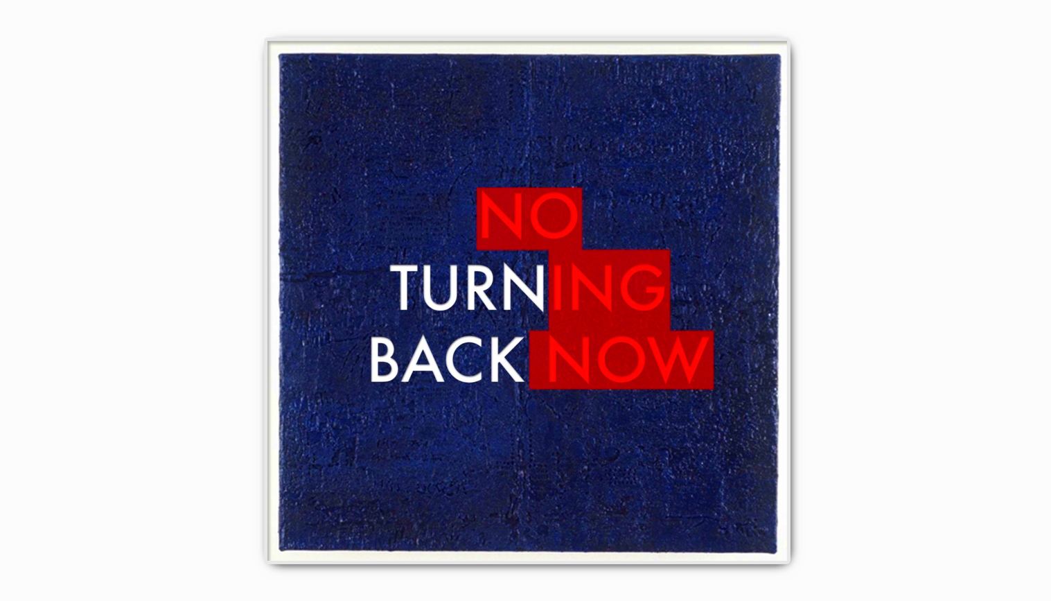  Turn Back, acrylic on wood 4'x4' 2015 