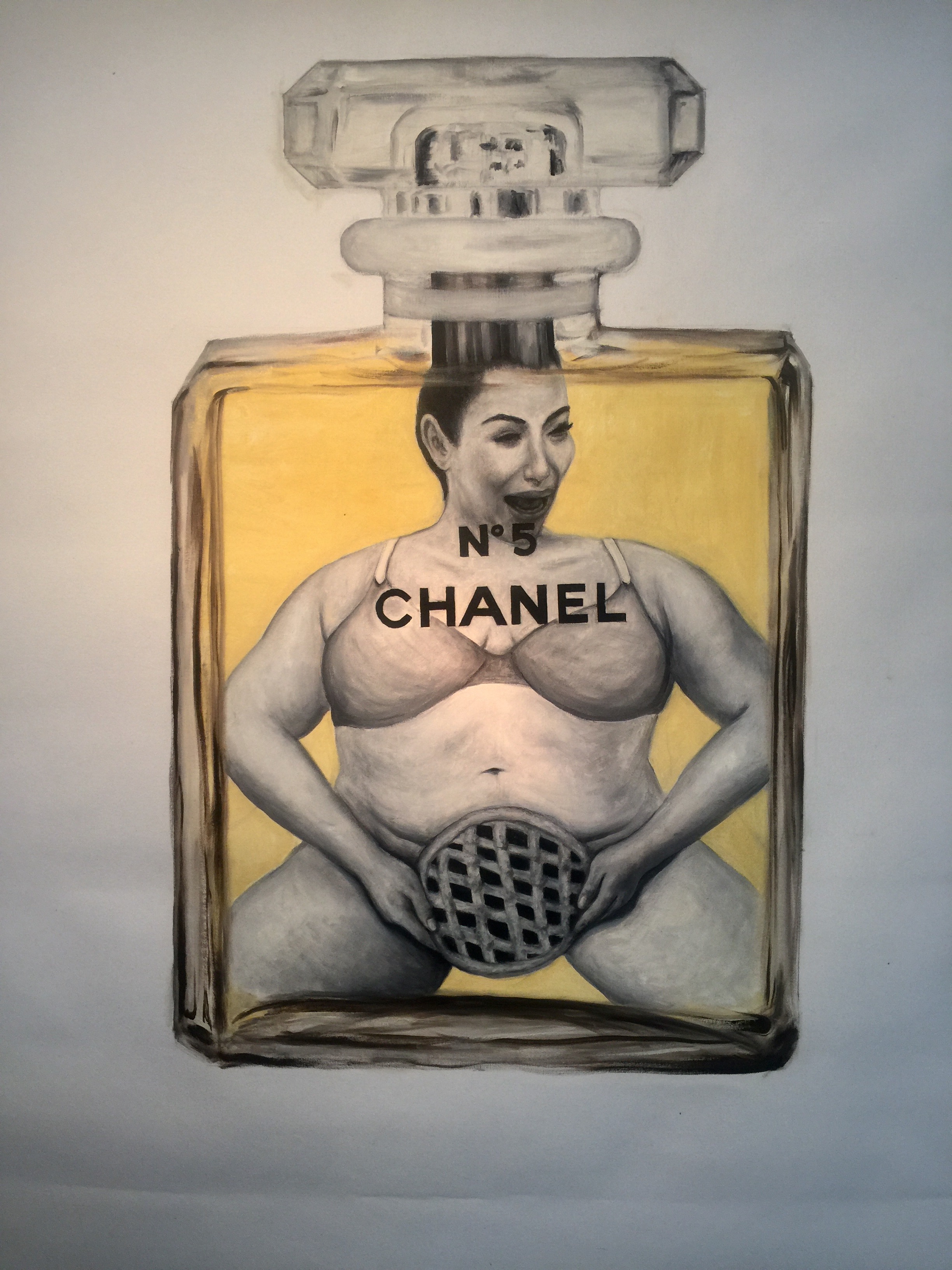  I am Kim Kardashian - Oil on Canvas 60x60 inch 2016 