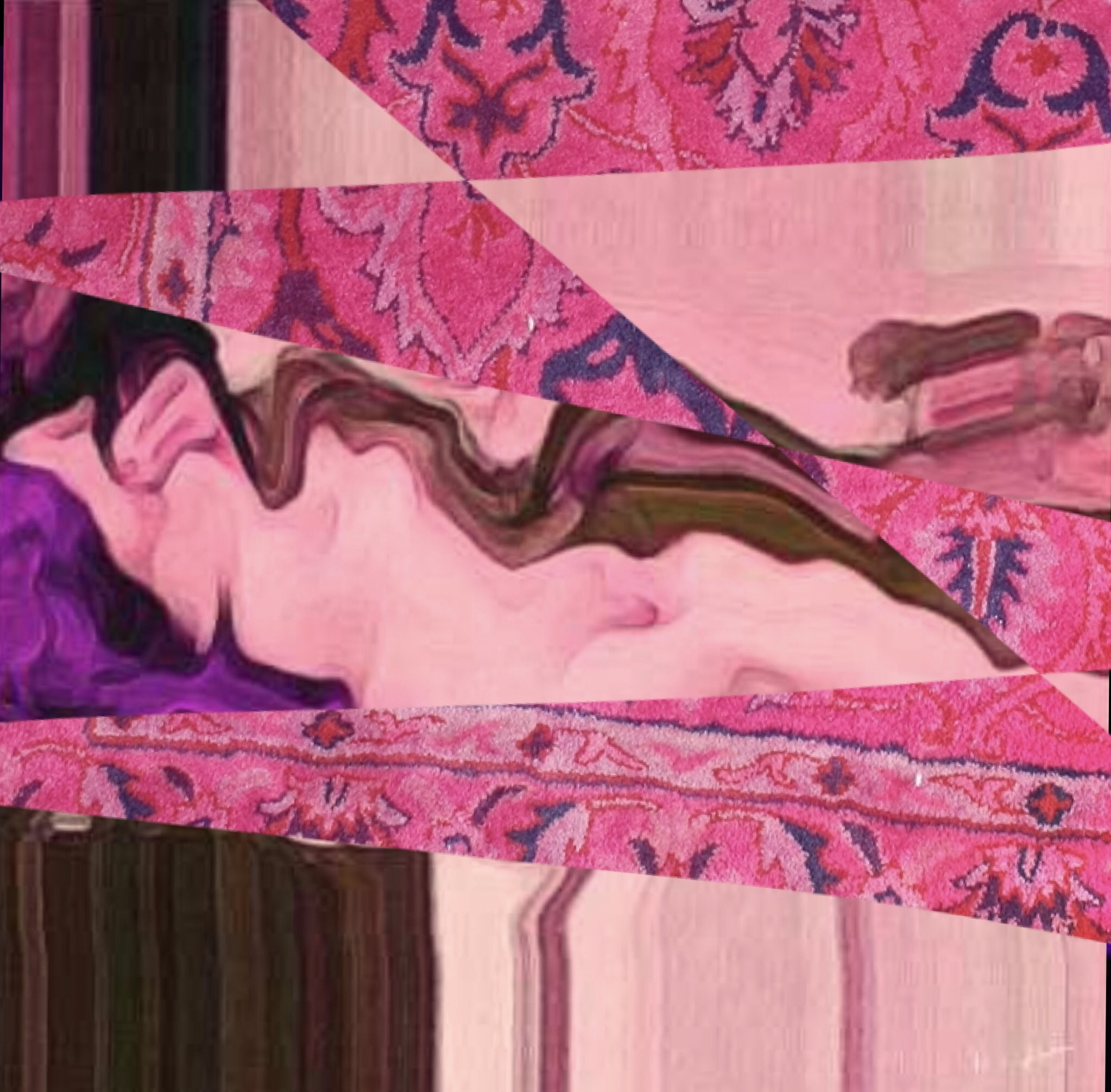  Odalisque with Persian Rug 36x24 inch 2017 